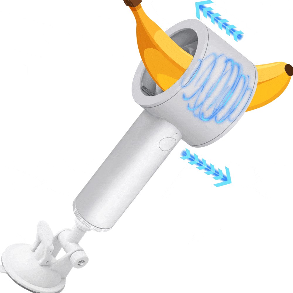 White dual-end telescopic handheld male masturbator, photo 1