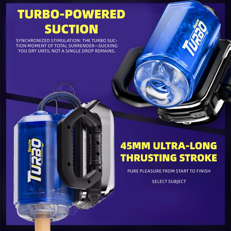 Blue turbo suction male masturbator, photo 6