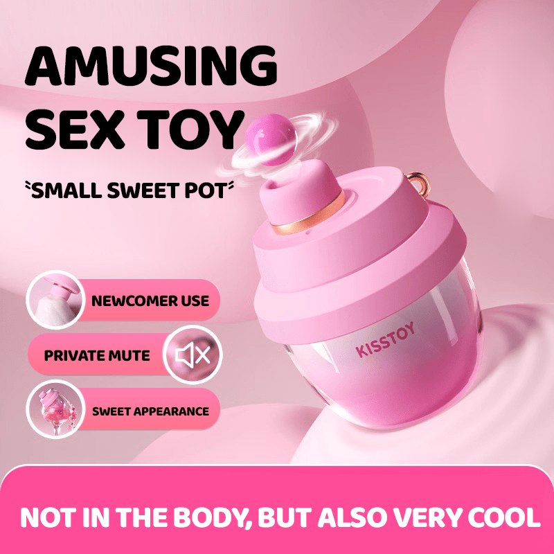 Pink jar shaped external clit suction stimulator, photo 2