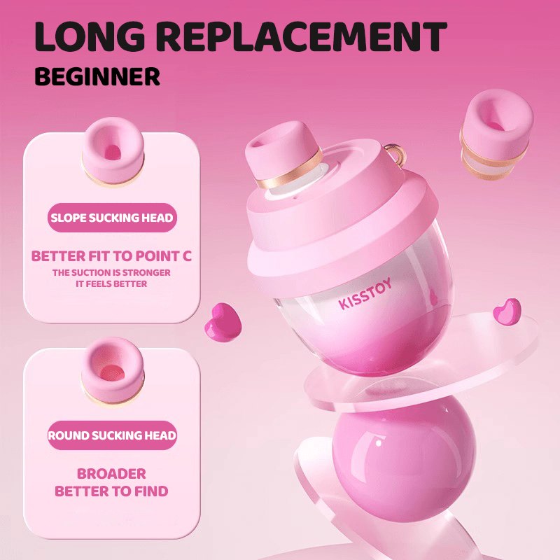 Pink jar shaped external clit suction stimulator, photo 4