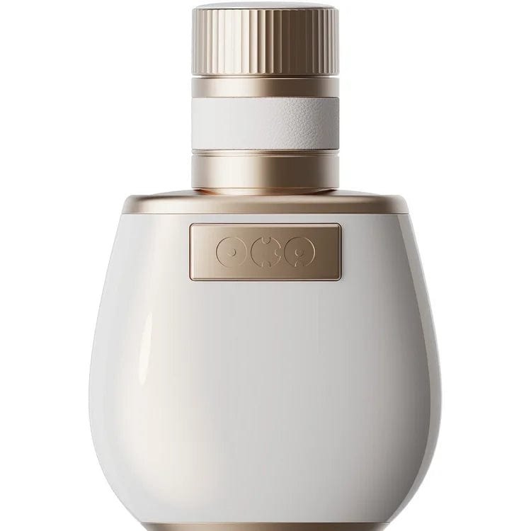 White and gold perfume bottle clit suction vibrator, photo 2