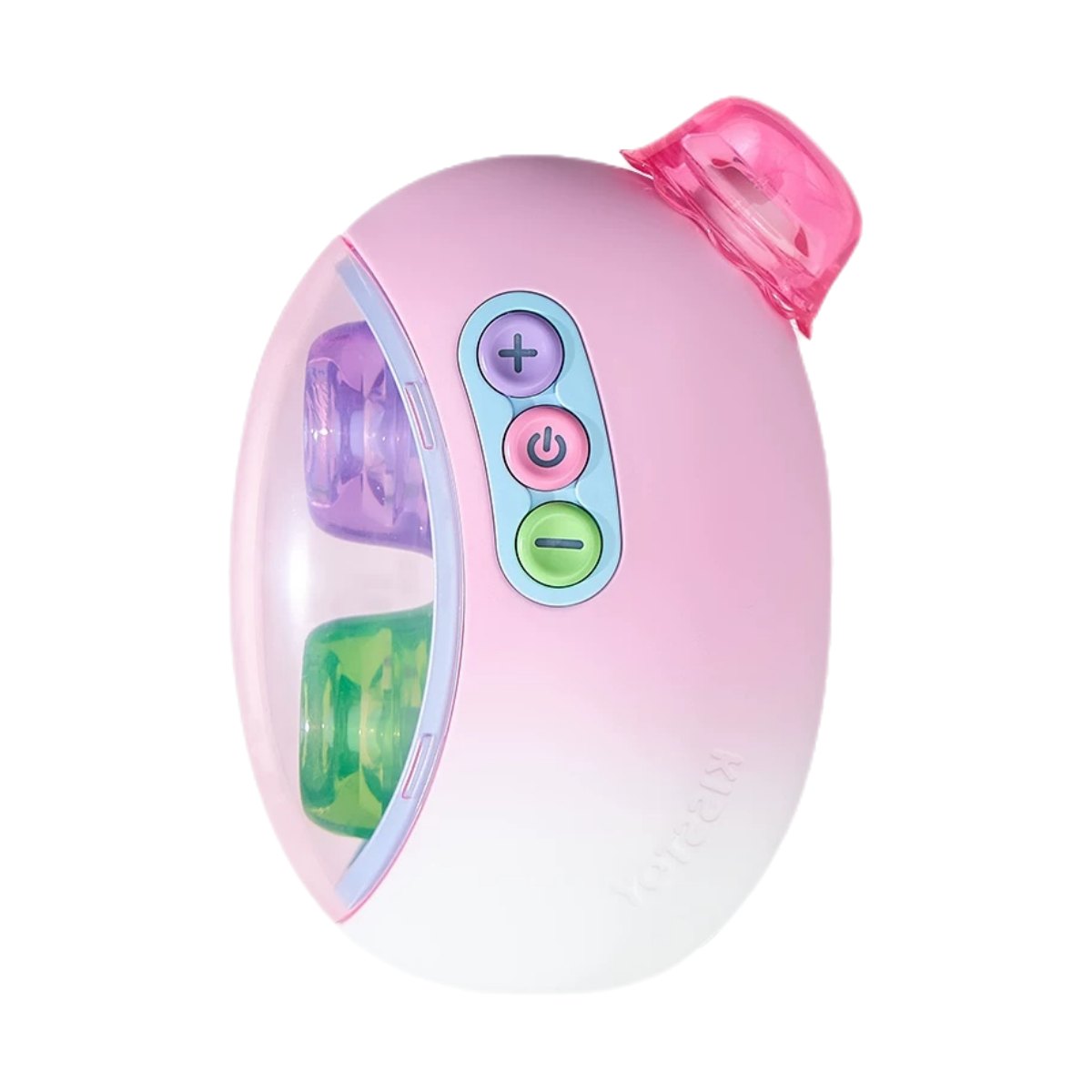 Pink dual head clitoral suction vibrator, photo 1