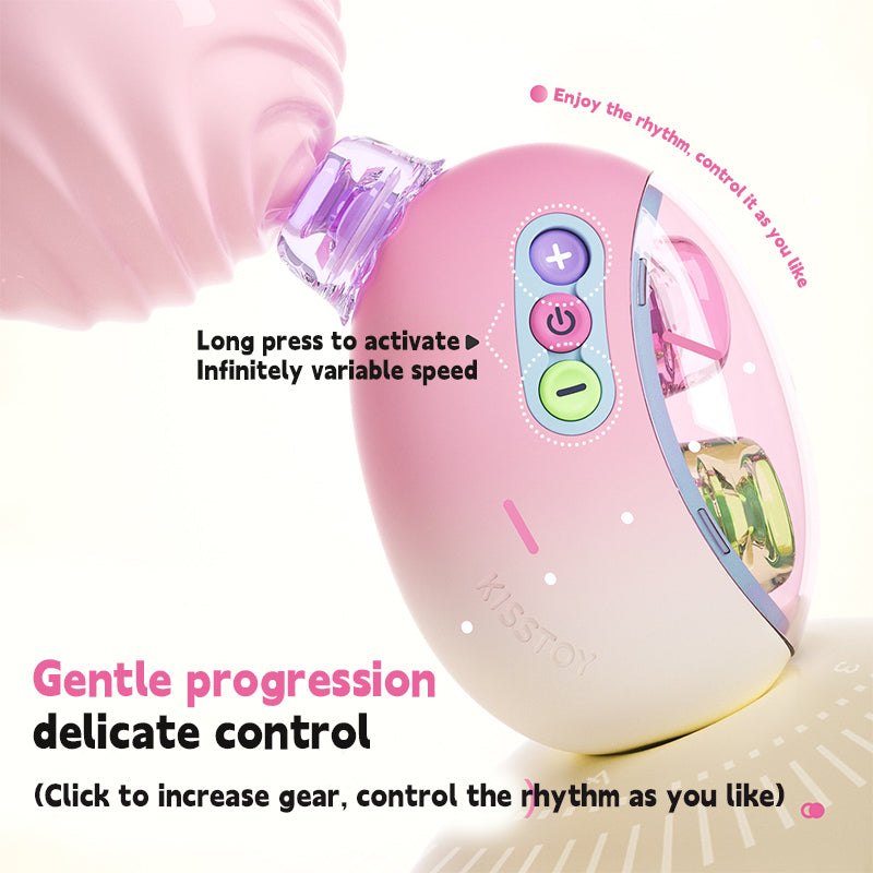 Pink dual head clitoral suction vibrator, photo 2