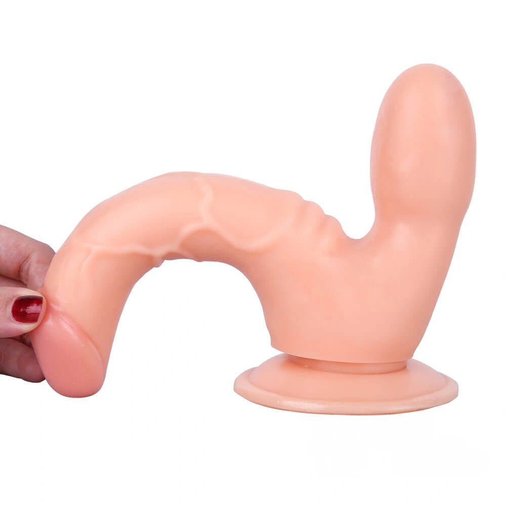 Flesh-tone double-ended dildo with two heads, photo 4