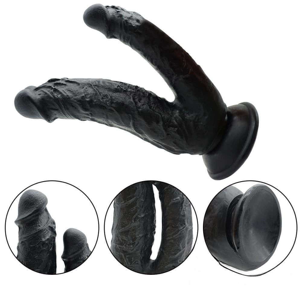 Dual head double dildo with suction cup, photo 8