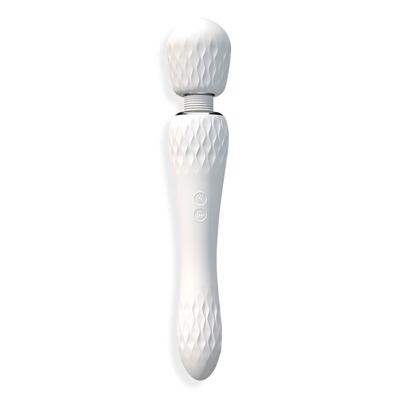 White dual-head wand massager, photo 1