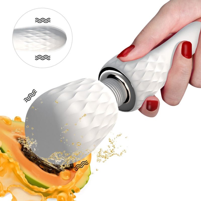 White dual-head wand massager, photo 2