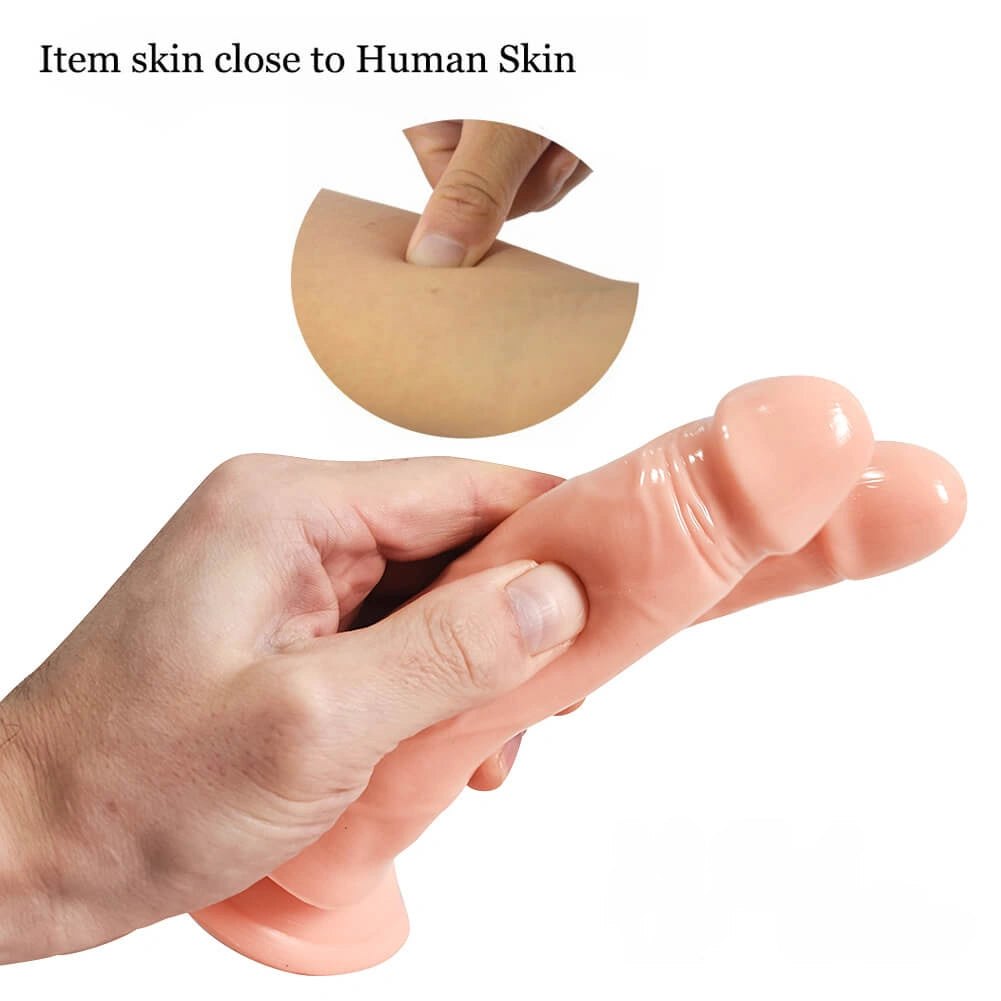 Dual head double dildo with suction base, photo 4
