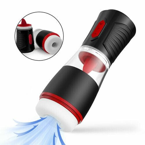 Red and black male masturbator cup, photo 5