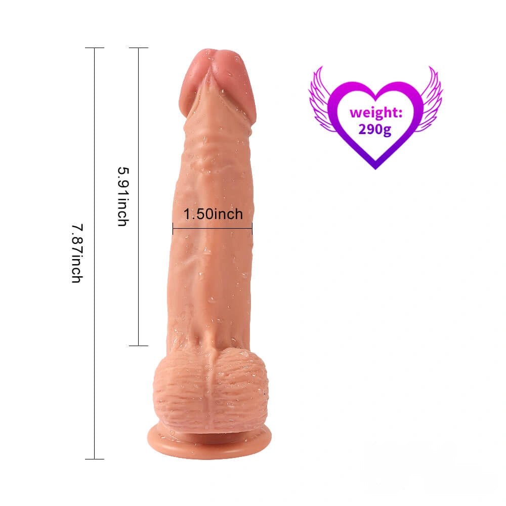 Flesh dual layer realistic dildo, photo 1