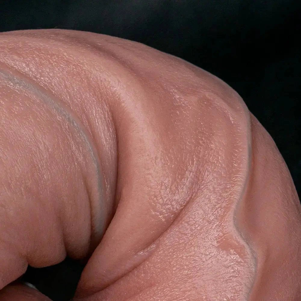 Flesh tone dual layer silicone strap-on dildo, photo 13