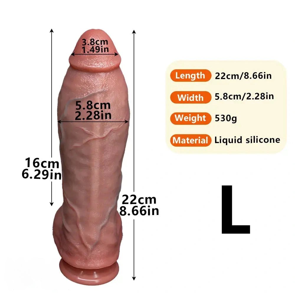Flesh tone dual layer silicone strap-on dildo, photo 19