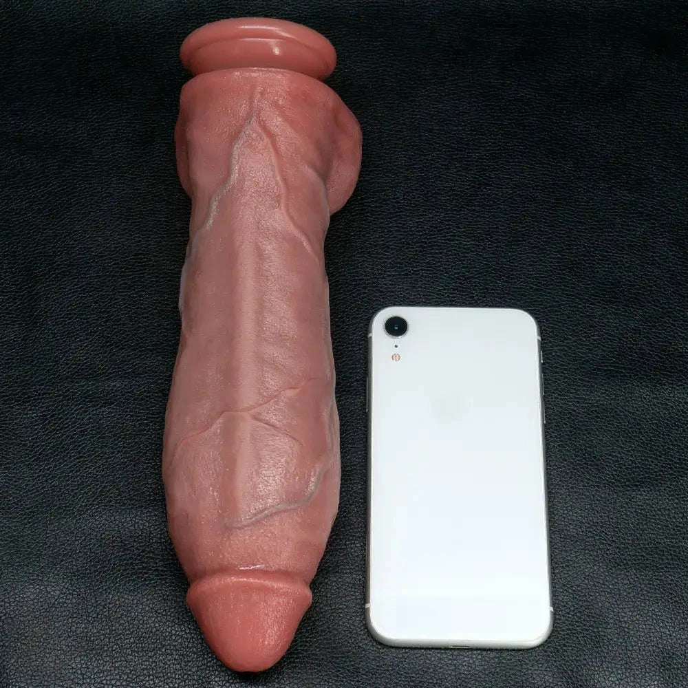 Flesh tone dual layer silicone strap-on dildo, photo 5