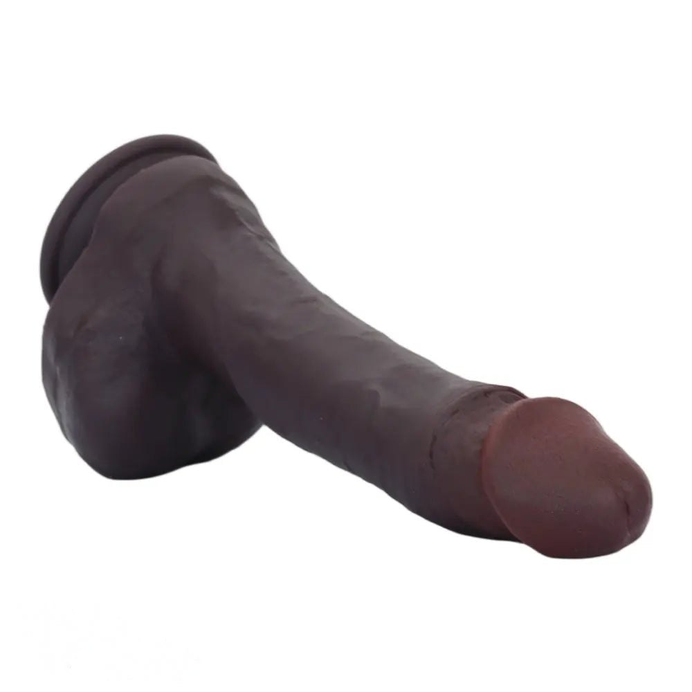Coffee brown dual-layer suction cup dildo, photo 11