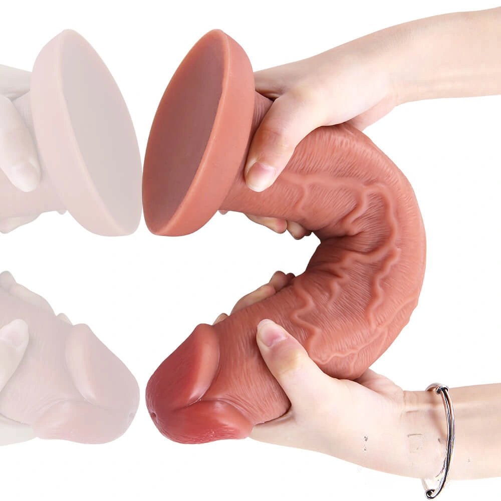 Flesh tone realistic suction cup dildo, photo 10
