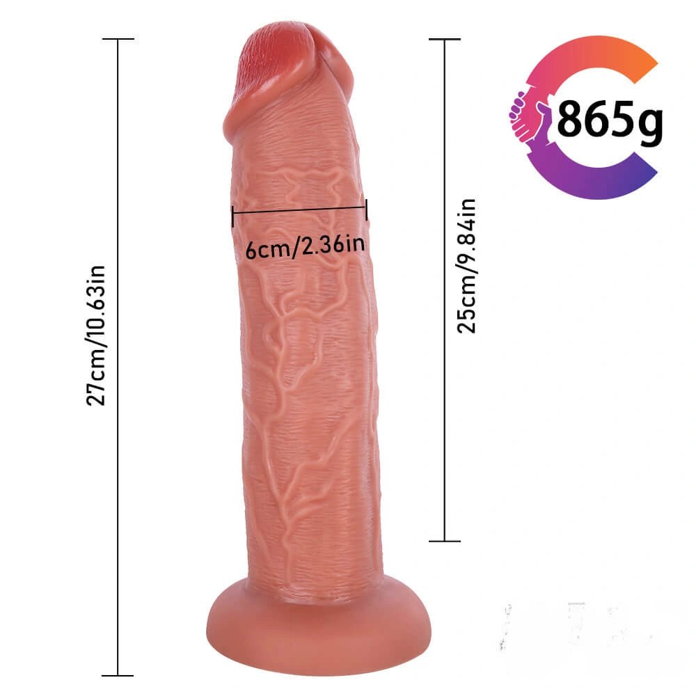 Flesh tone realistic suction cup dildo, photo 11