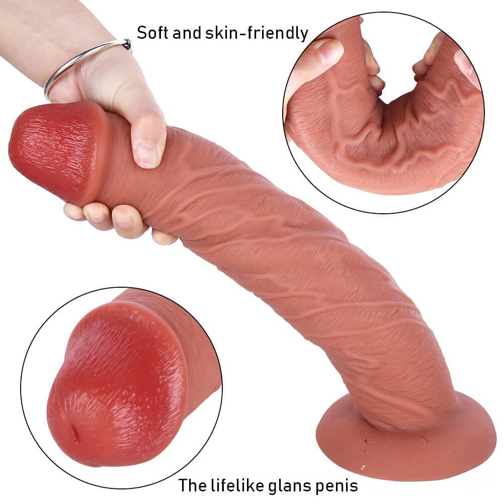 Flesh tone realistic suction cup dildo, photo 9