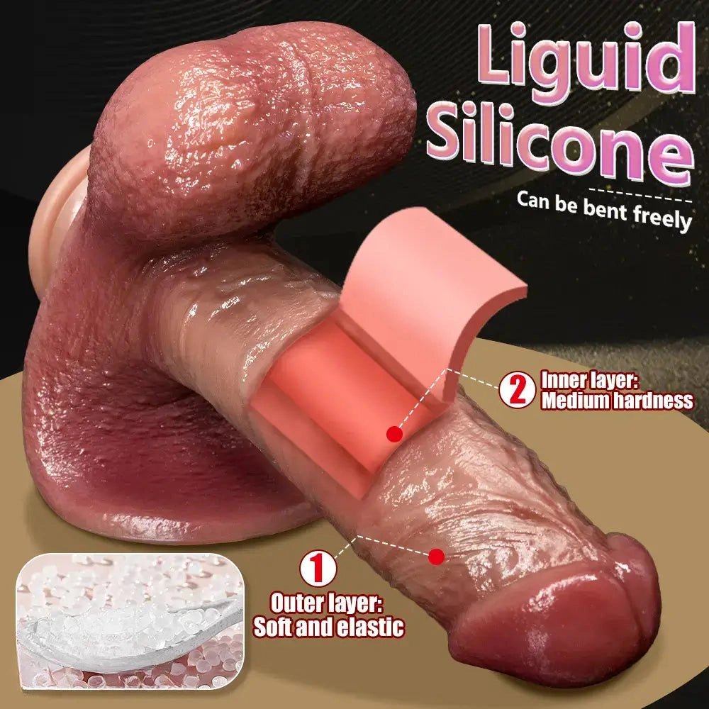 Flesh-tone strap-on dildo with harness base, photo 8