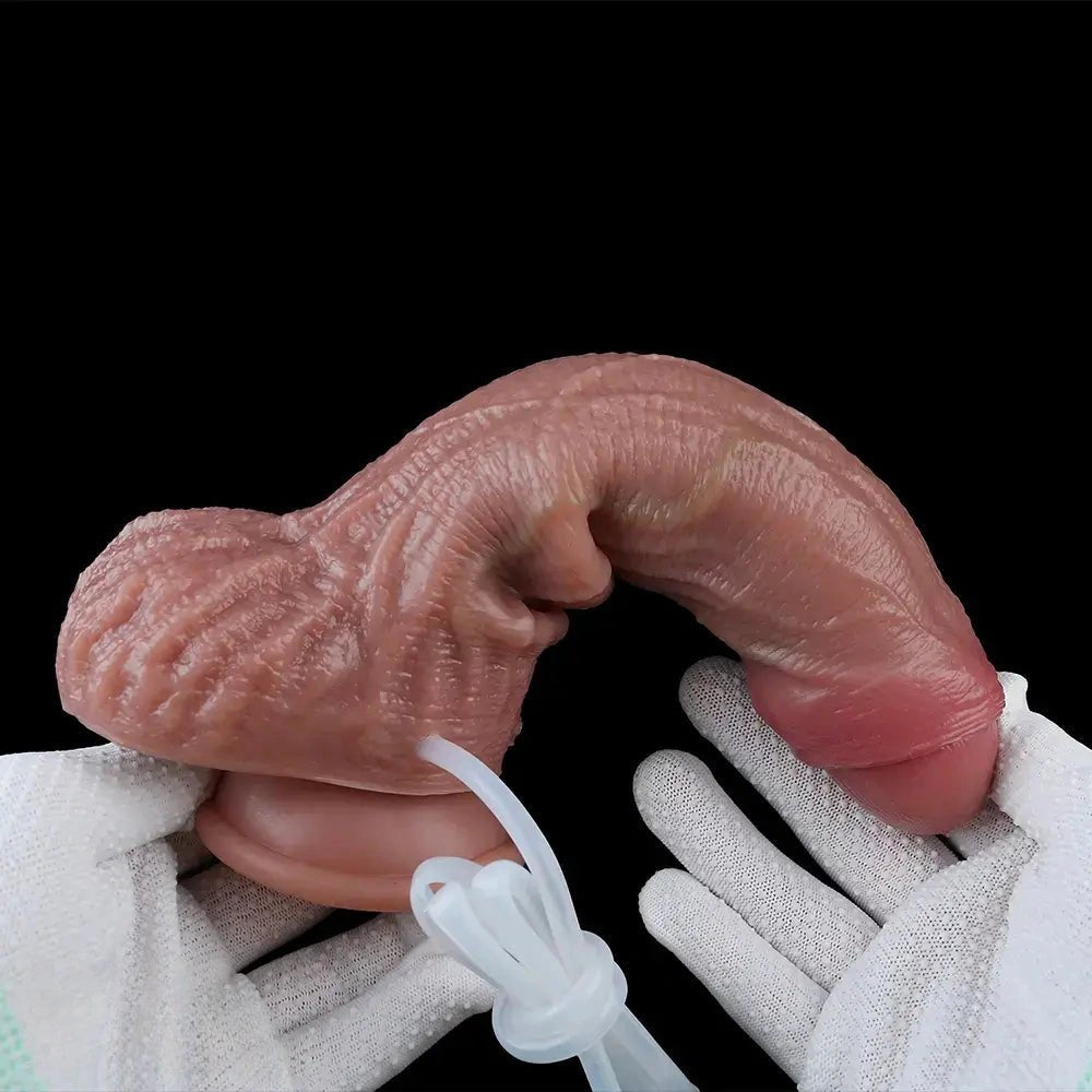 Flesh dual layer strap-on dildo, photo 4