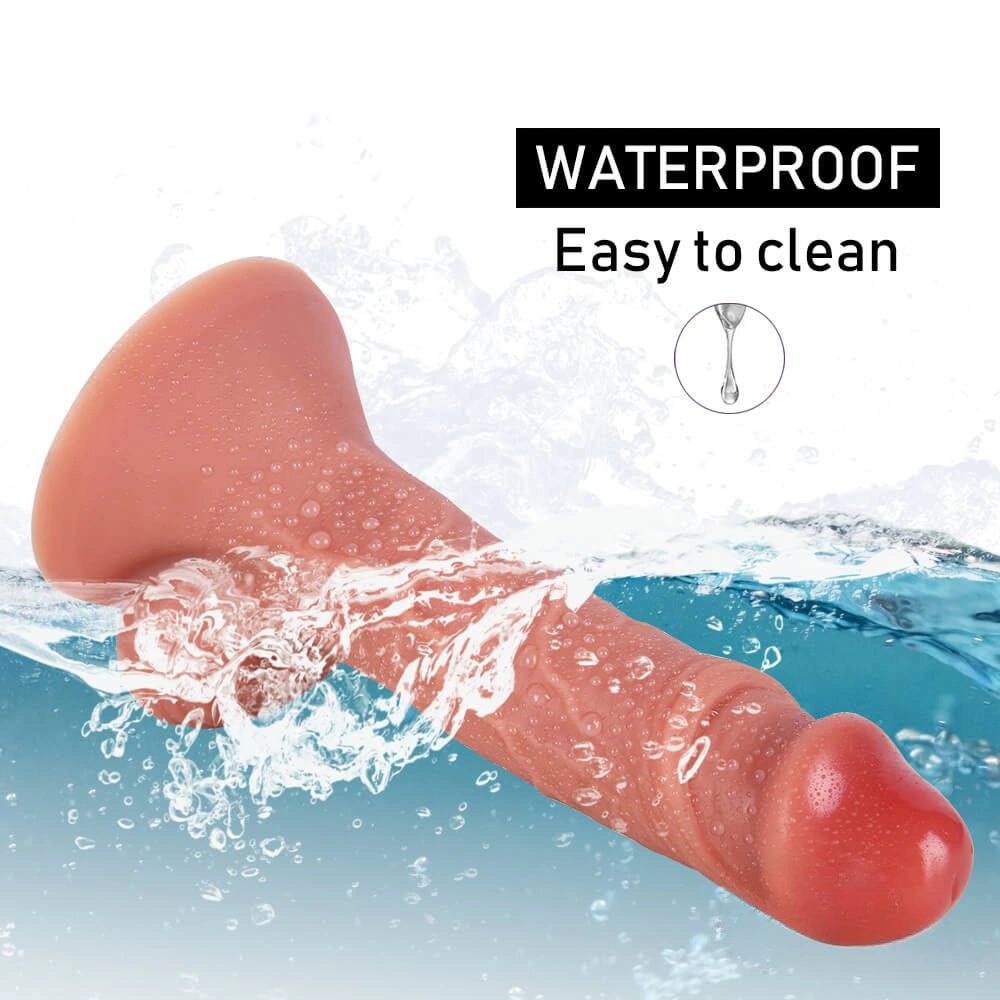 Flesh tone dual layer suction cup dildo, photo 4