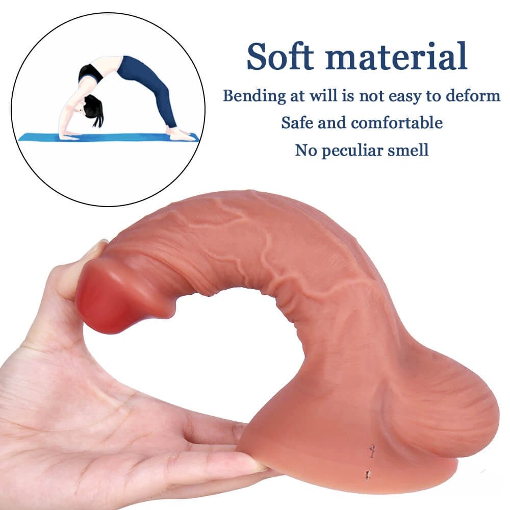 Flesh tone dual layer suction cup dildo, photo 8