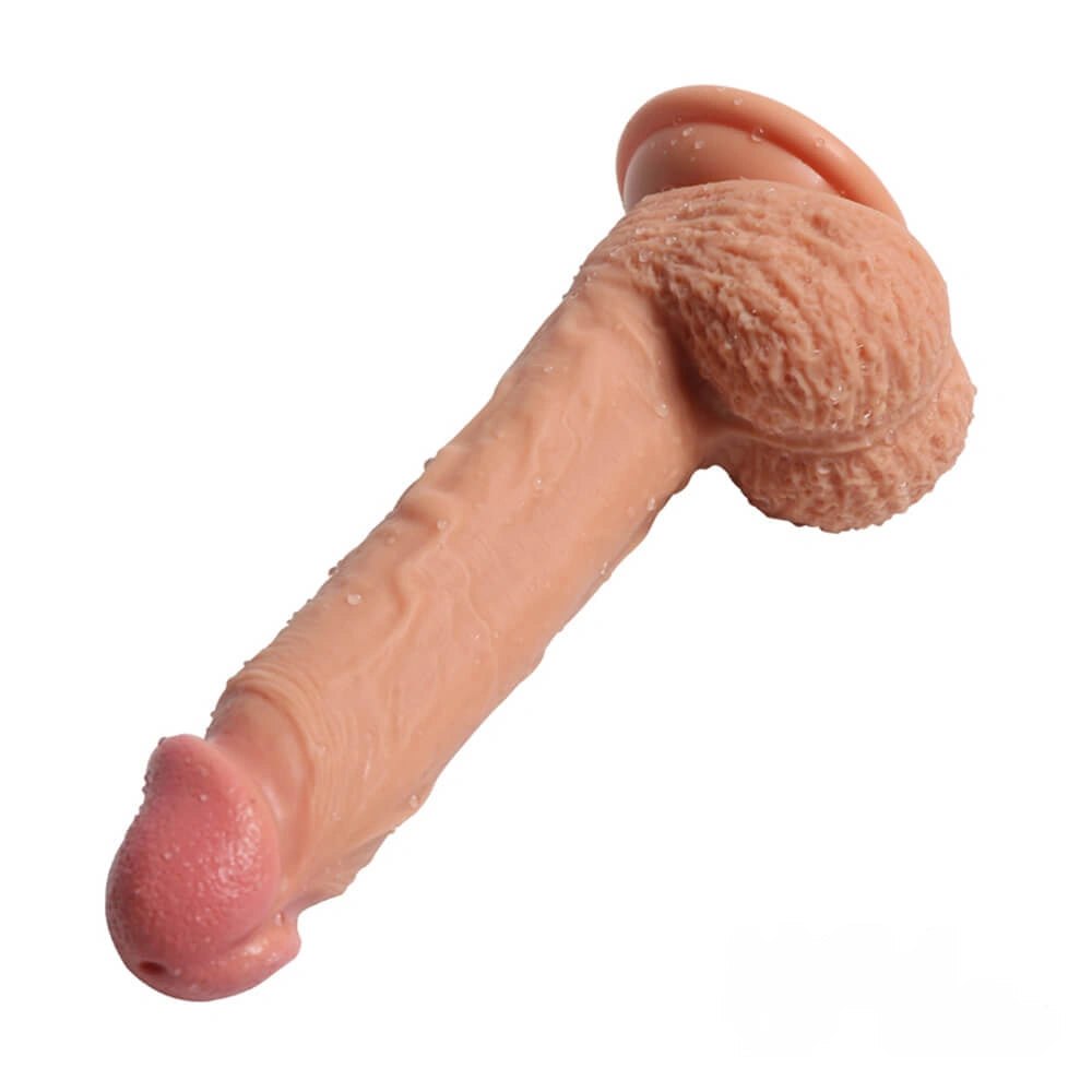 Flesh tone dual layer silicone suction cup dildo, photo 8