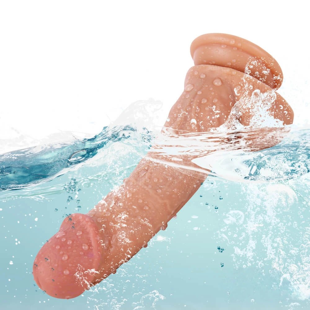 Flesh tone dual layer suction cup dildo, photo 3