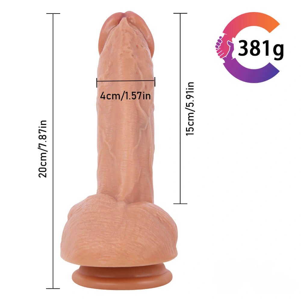 Flesh tone dual layer suction cup dildo, photo 9