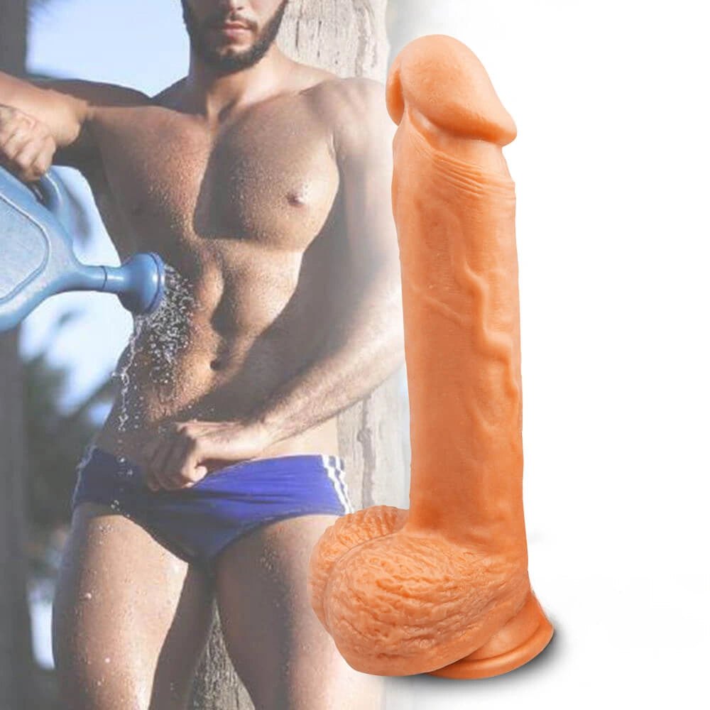 Flesh dual-layer suction cup dildo, photo 6