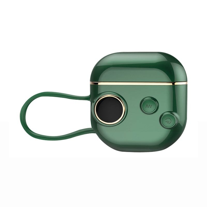 Green suction vibrator with bullet egg attachment