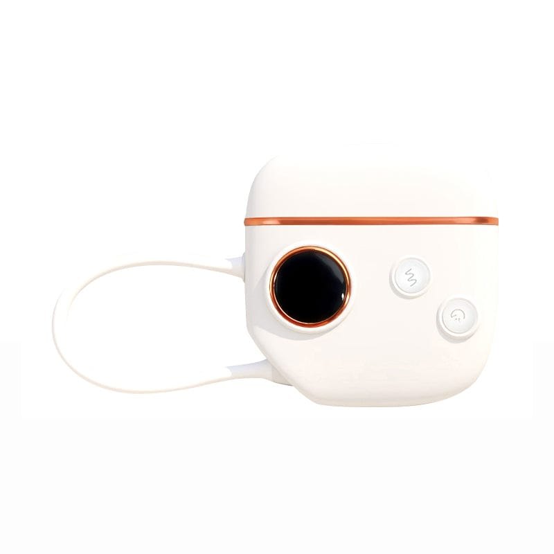 White suction vibrator with bullet egg attachment