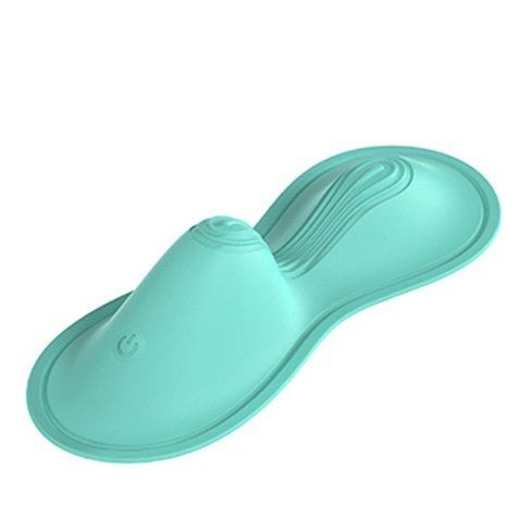 Light blue app-controlled riding vibrator pad, photo 1