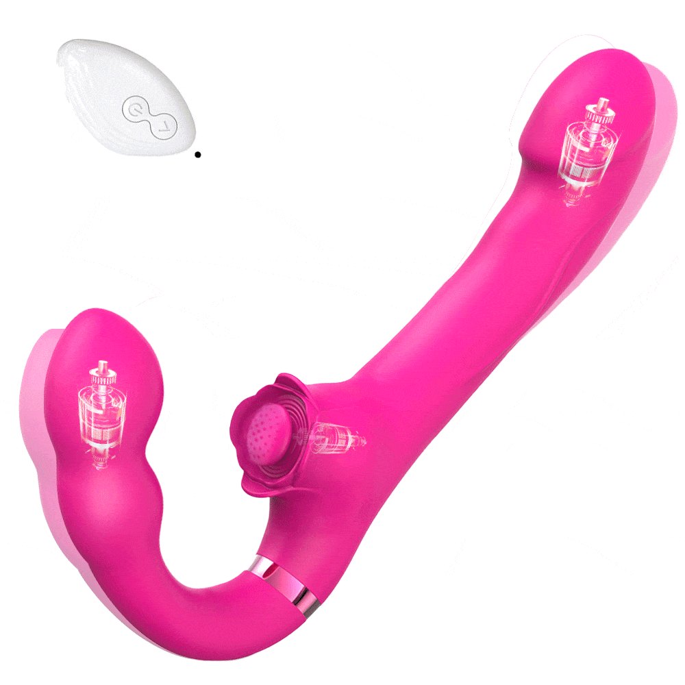 Double ended strapless rose vibrator, photo 2
