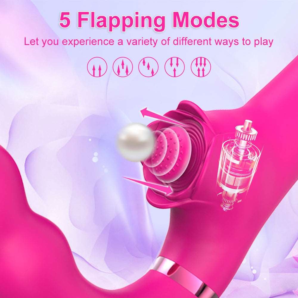 Double ended strapless rose vibrator, photo 4