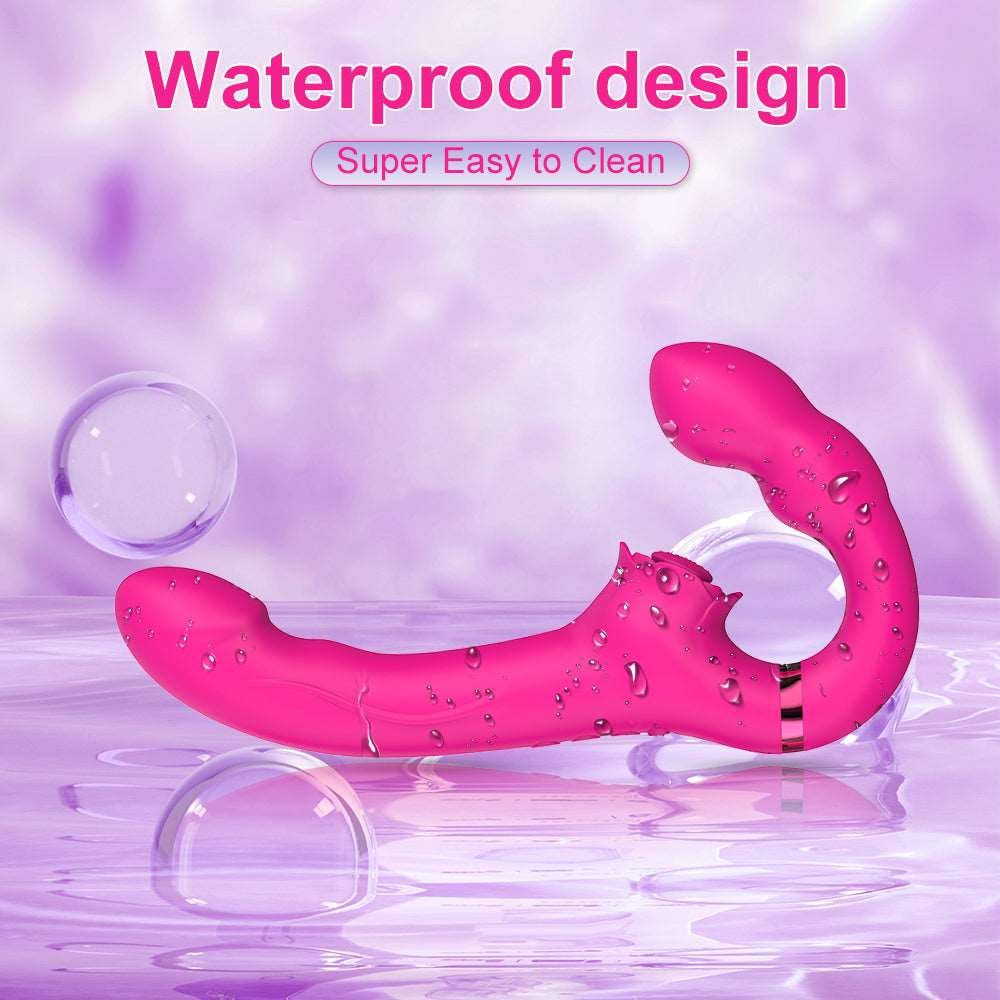 Double ended strapless rose vibrator, photo 5