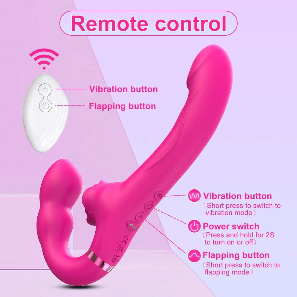 Double ended strapless rose vibrator, photo 7