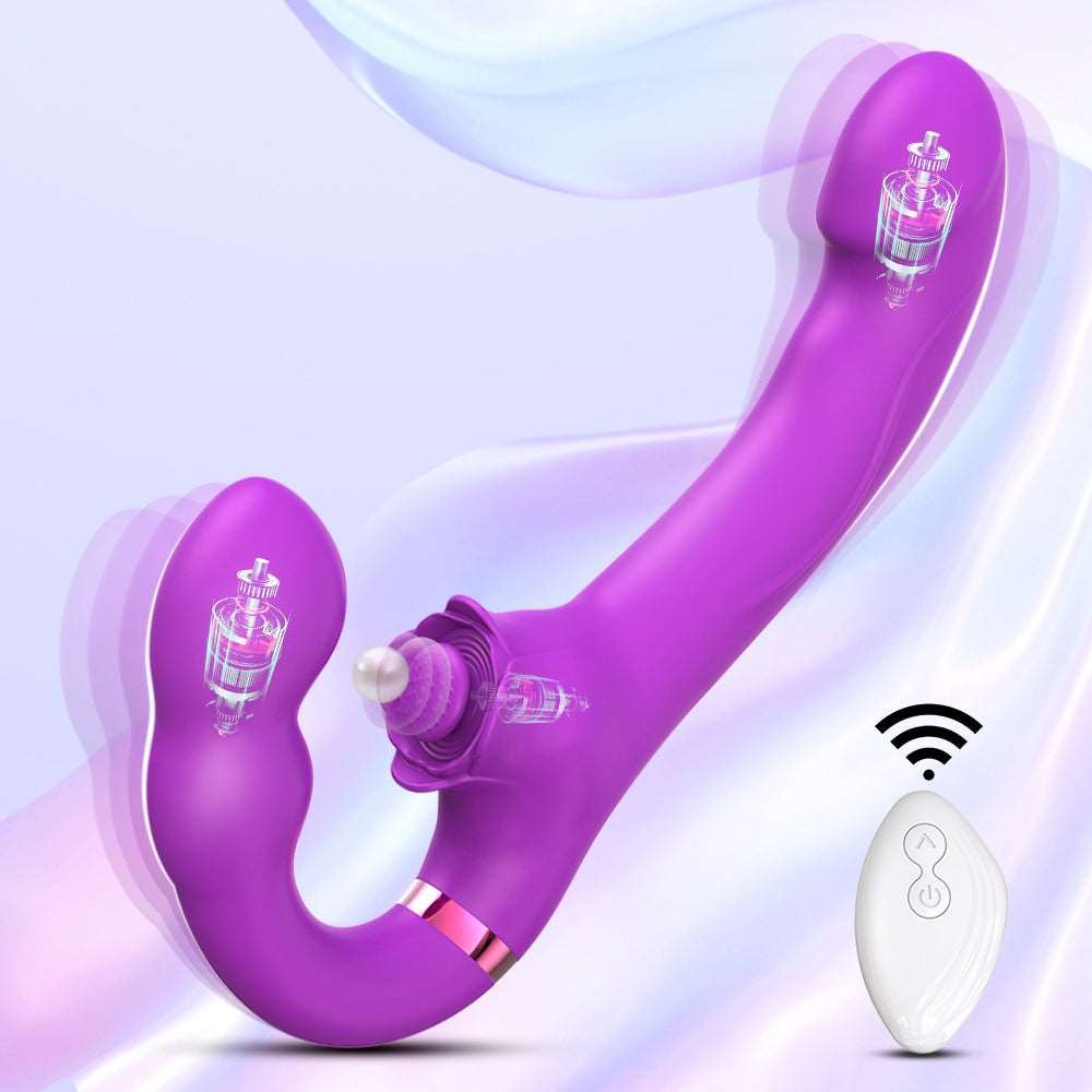 Double ended strapless rose vibrator, photo 9