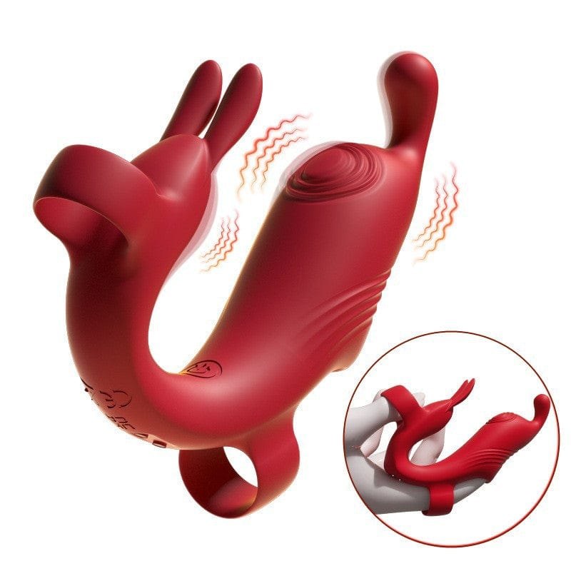 Dual motor finger sleeve clit vibrator, photo 1