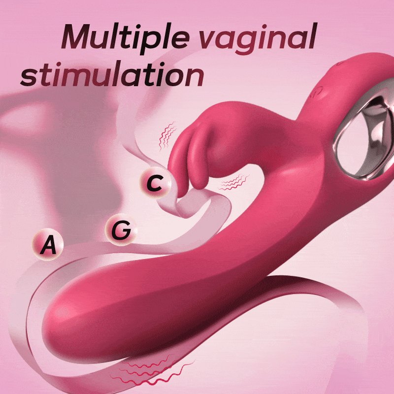 Dual motor rabbit vibrator with ring handle, photo 3