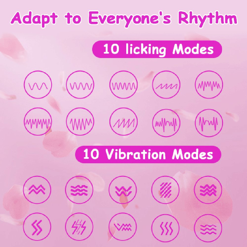 Silicone rose licking and vibration toy, photo 3