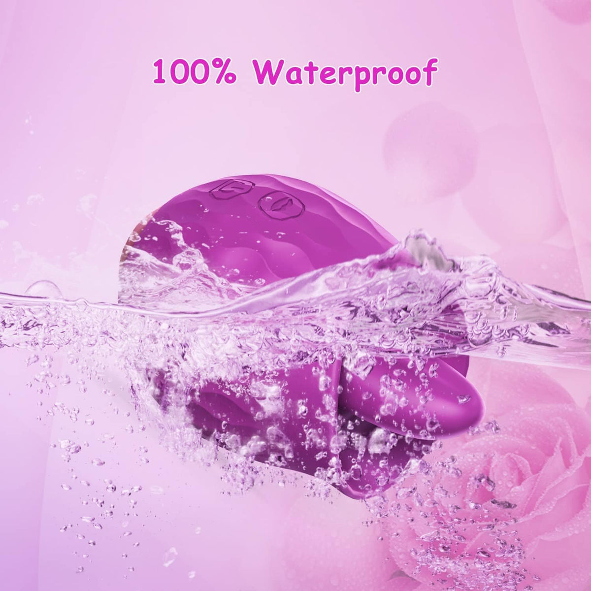 Silicone rose licking and vibration toy, photo 4