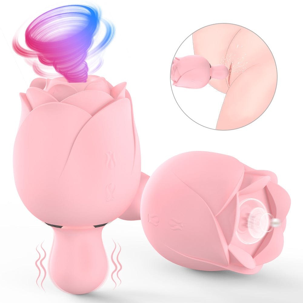 Rose shaped dual motor suction vibrator, photo 7