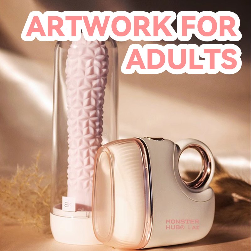 Cream and rose gold silicone suction massager, photo 5
