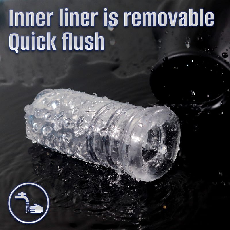 Black dual-motor male masturbator, photo 5