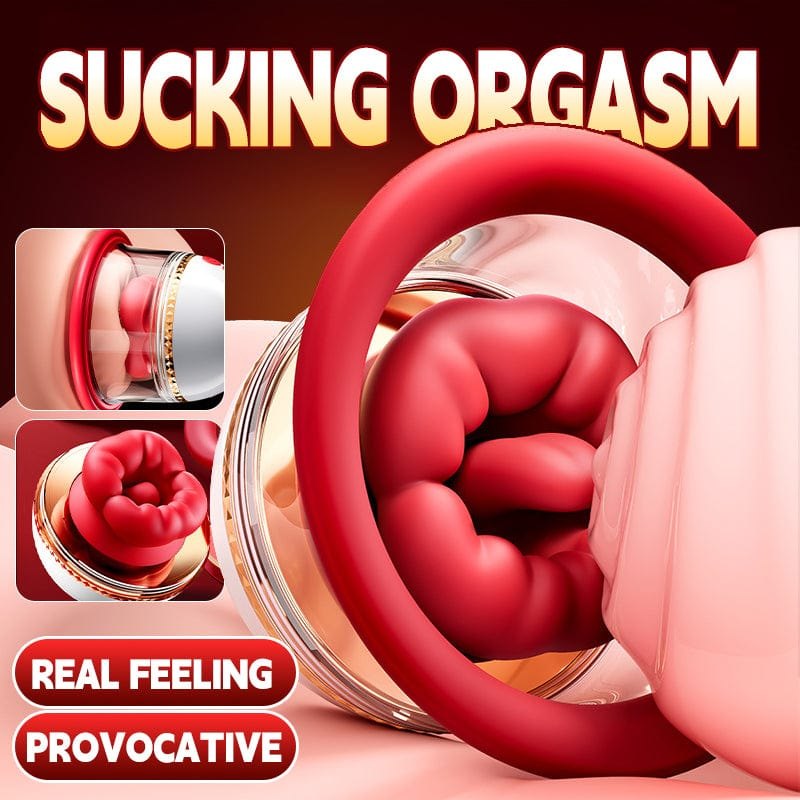 Red silicone dual nipple suction massager cups, photo 4