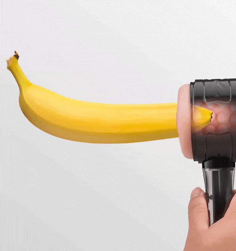Black dual opening handheld male masturbator, photo 2