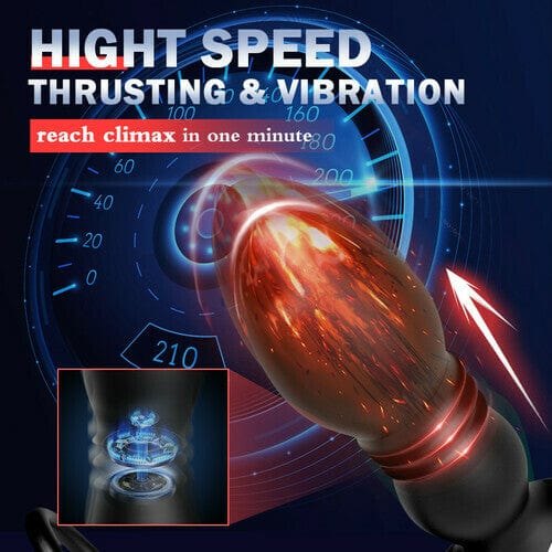Black dual ring prostate massager, photo 4