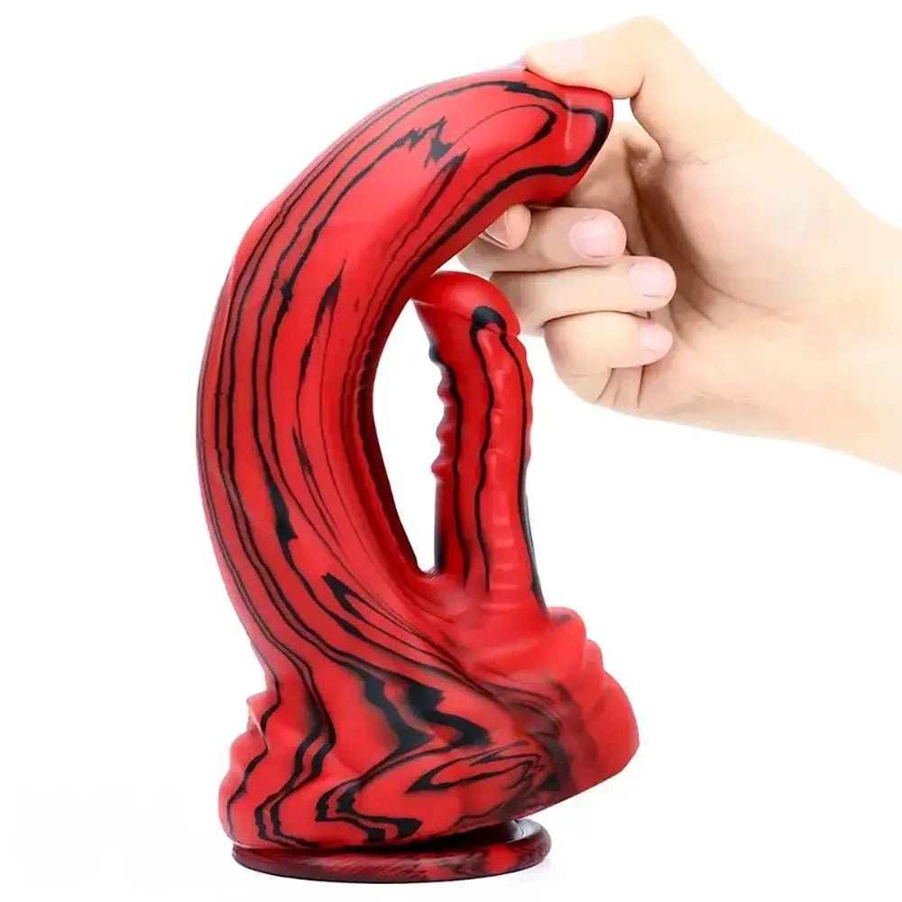 Mixed color dual shaft fantasy riding dildo, photo 3