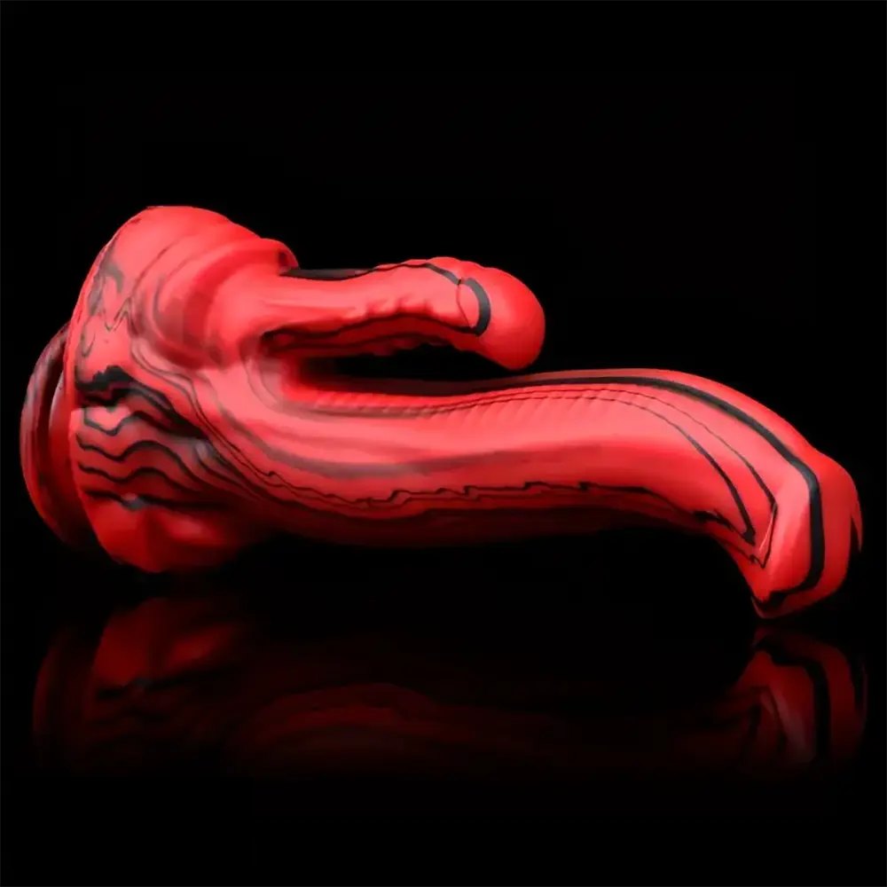 Mixed color dual shaft fantasy riding dildo, photo 5