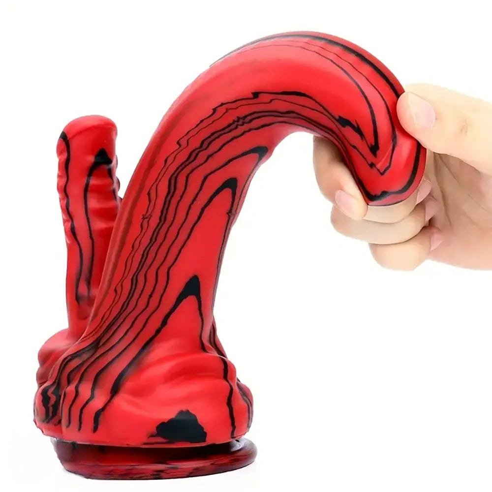 Mixed color dual shaft fantasy riding dildo, photo 8